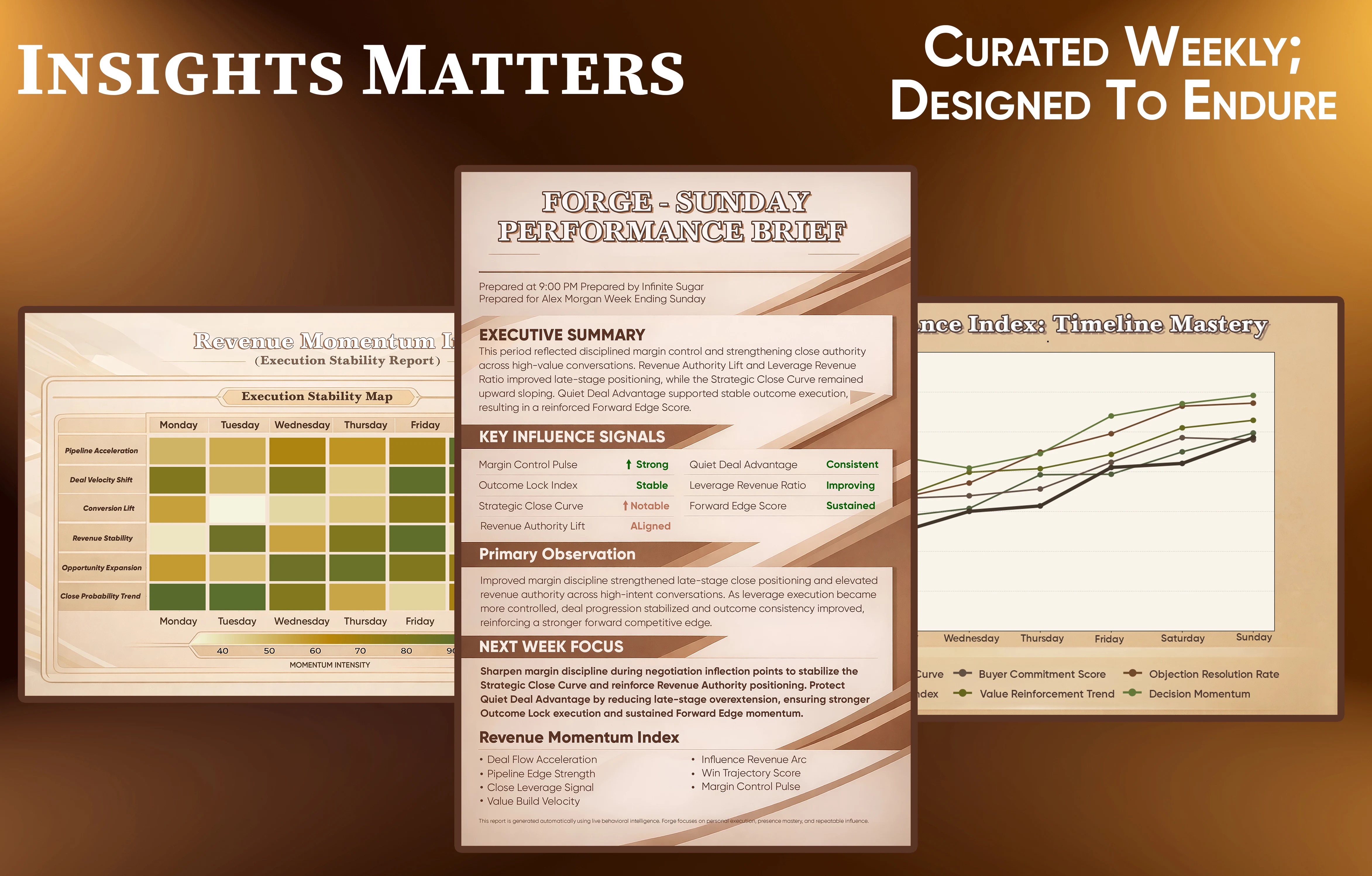 InfiniteSugar executive report and chart preview